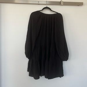 H&M Black Tiered Dress Size M